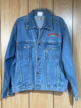 Vintage Wheel Of Fortune Denim Jacket-Station Casino SZ-L